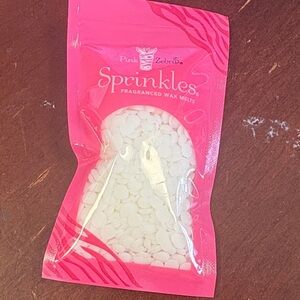 Sample Pink Zebra Sprinkles Wax Melts in Pink and White